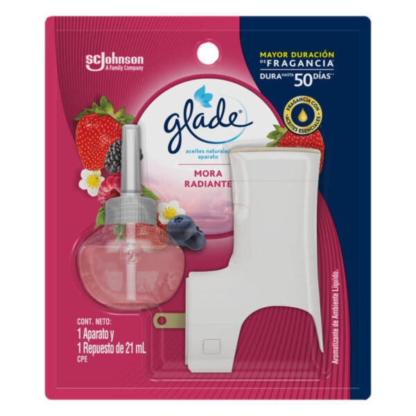 AMBIENTADOR GLADE ACEITE MORA RADIANTE X 21ML