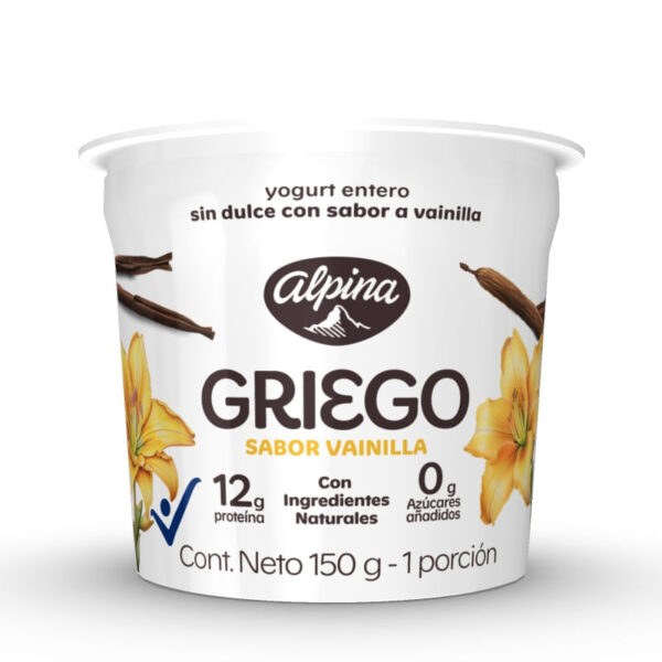YOGURT GRIEGO SABOR VAINILLA 150 GR