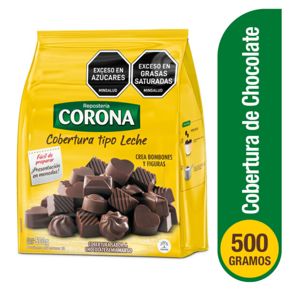 COBERTURA NEGRA 500GR CORONA