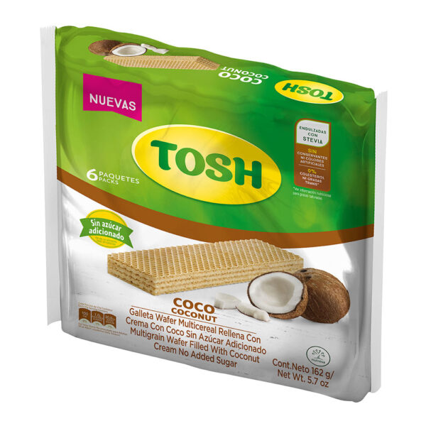 GALLETAS TOSH COCO ZERO X6