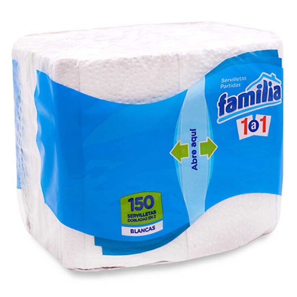 SERVILLETAS FAMILIA 150 UNIDADES