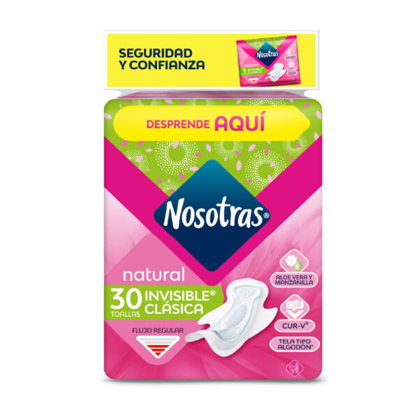 NOSOTRAS NATURAL INVISIBLE CLASICA X30 TOALLAS