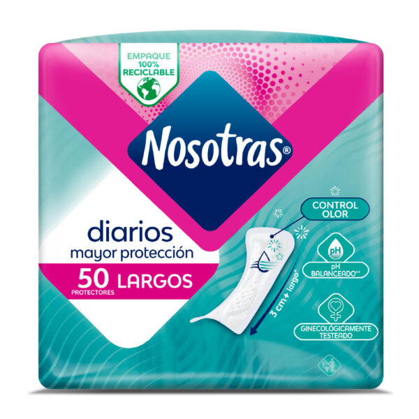 NOSOTRAS CONTROL OLOR X50 PROTECTORES LARGOS