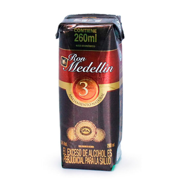 RON MEDELLIN 3 AÑOS 260ML