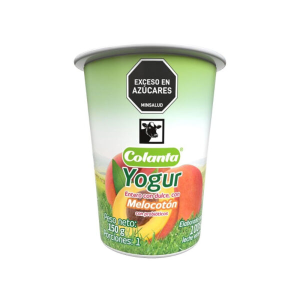 COLANTA YOGURT  MELOCOTON 150G
