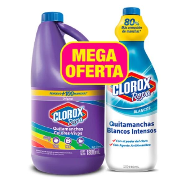 CLOROX ROPA COLOR 1800ML+930ML