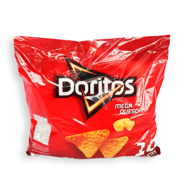 DORITOS MEGA QUESO X10 UNID 340 G
