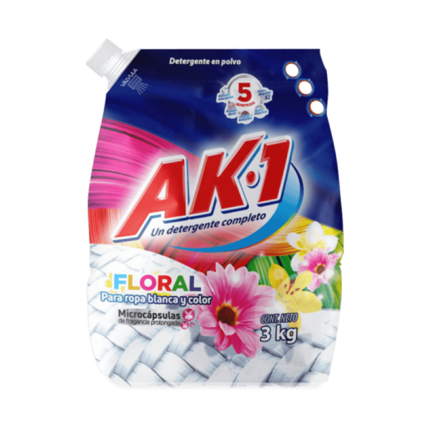 DETERGENTE AK.1 FLORAL 3KG