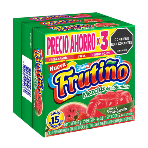 GELATINA FRUTIÑO MEZCLAS DE COLOMBIA X3UNID