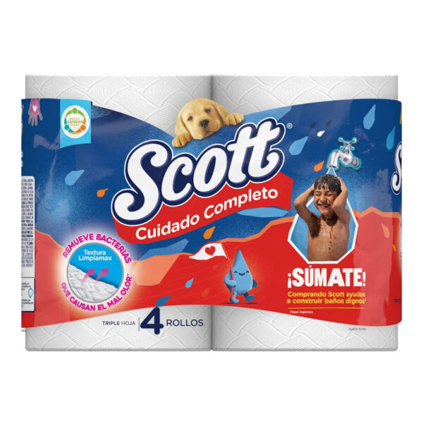 SCOTT CUIDADO COMPLETO X 4 ROLLOS