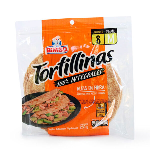 BIMBO RAPIADITAS 100% INTEGRALES 250 G