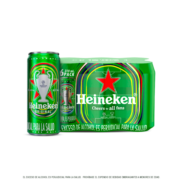 SIXPACK HEINEKER 310ML