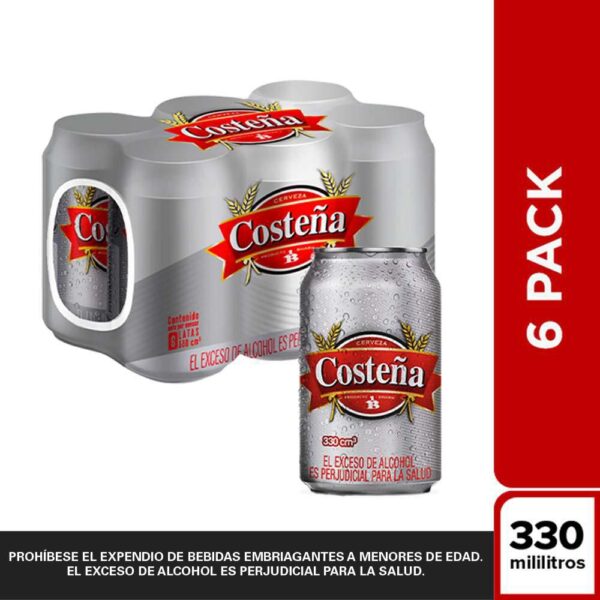 COSTEÑA GRIS X 6 330ML